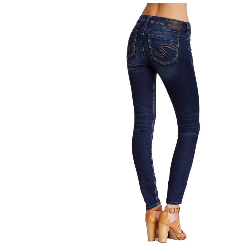 Silver Tuesday Skinny Jeans Jegging 28x31 EUC blue - Picture 6 of 7